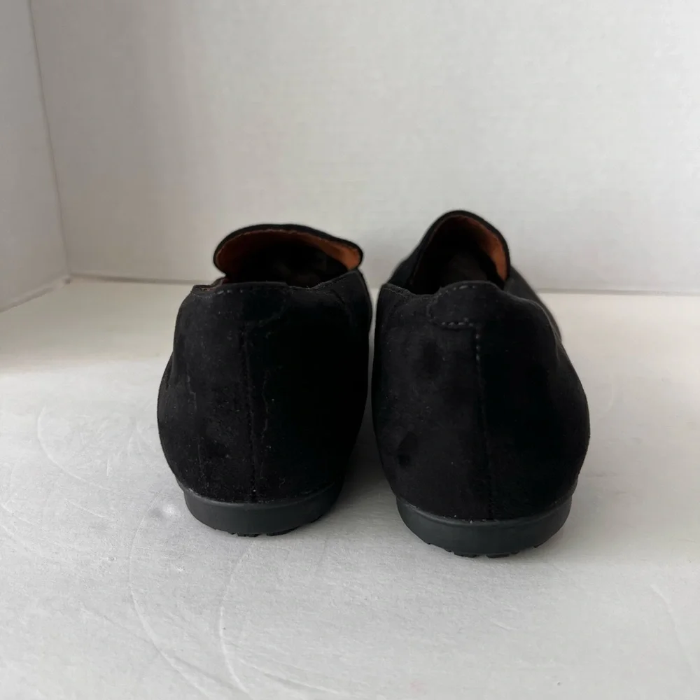 Shoes For Crews Black Suede Slip-Ons